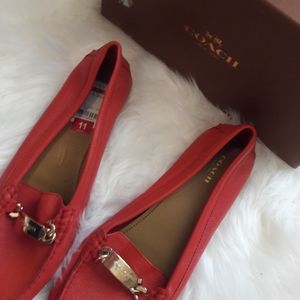 Coach Pebble Grain Leather Driver Shoes